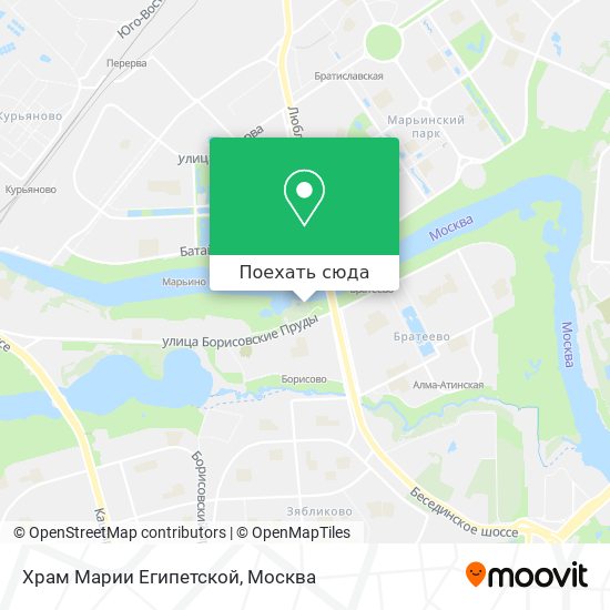 Карта Храм Марии Египетской
