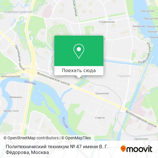 Карта Политехнический техникум № 47 имени В. Г. Фёдорова