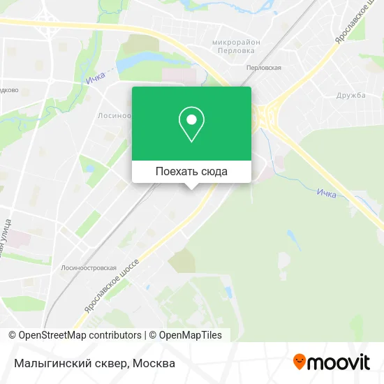 Карта Малыгинский сквер