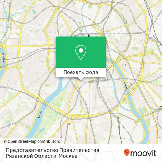 Карта Представительство Правительства Рязанской Области