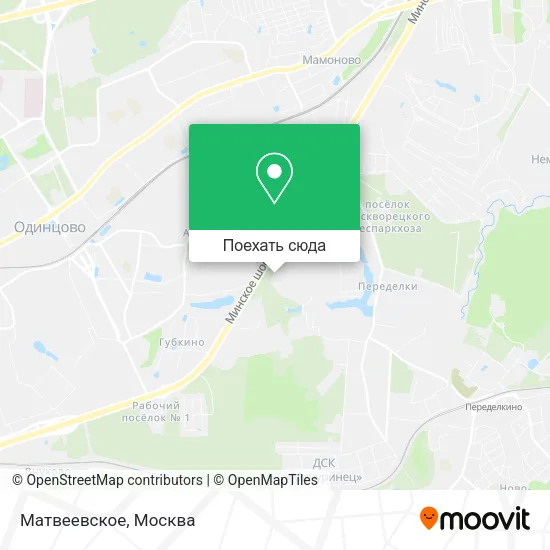 Карта Матвеевское