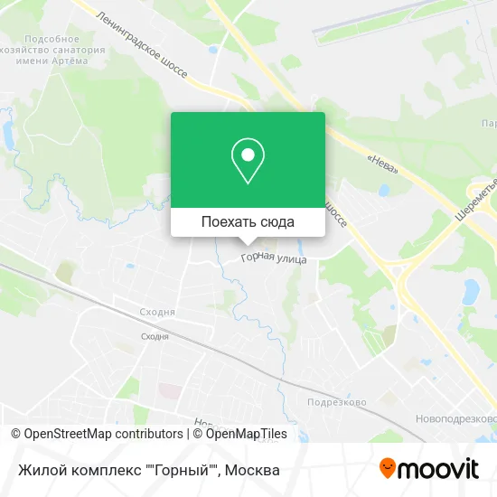Карта Жилой комплекс ""Горный""
