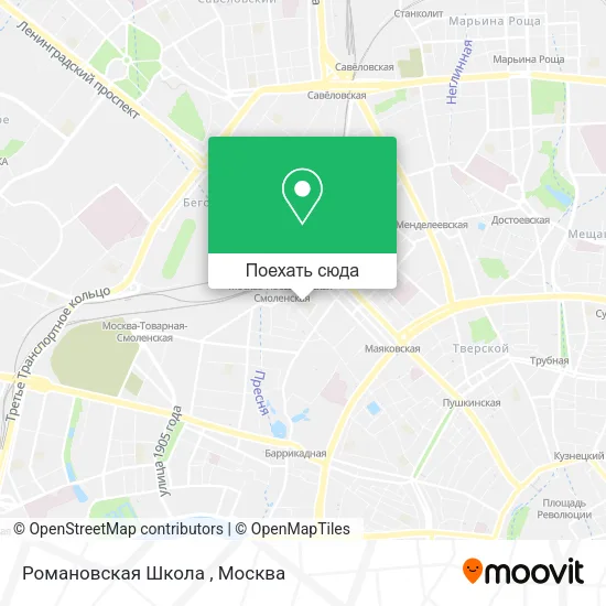 Карта Романовская Школа