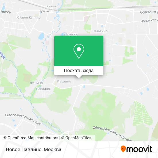 Карта Новое Павлино