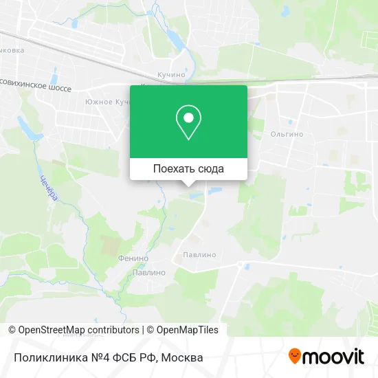 Карта Поликлиника №4 ФСБ РФ