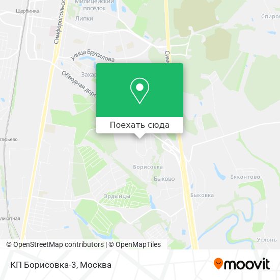 Карта КП Борисовка-3