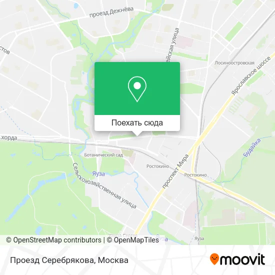 Карта Проезд Серебрякова