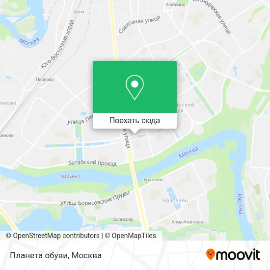Карта Планета обуви