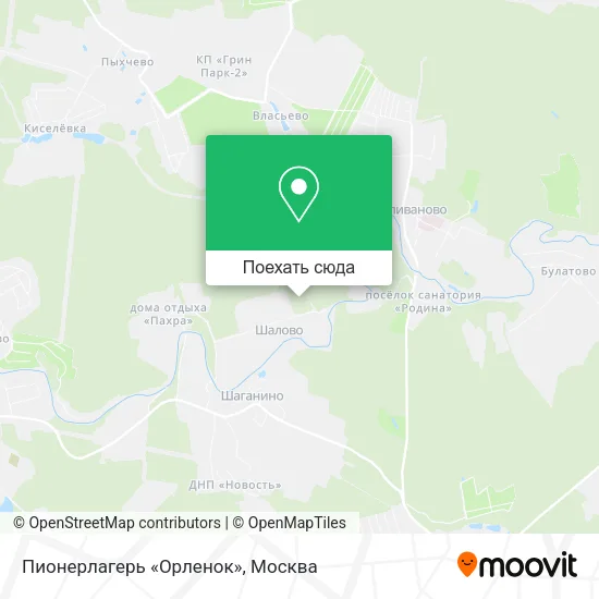 Карта Пионерлагерь «Орленок»