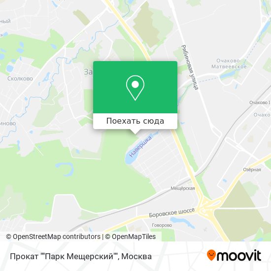 Карта Прокат ""Парк Мещерский""
