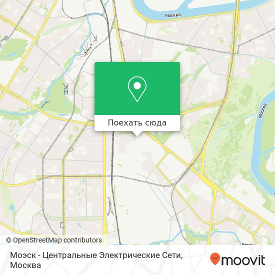 Карта Моэск - Центральные Электрические Сети