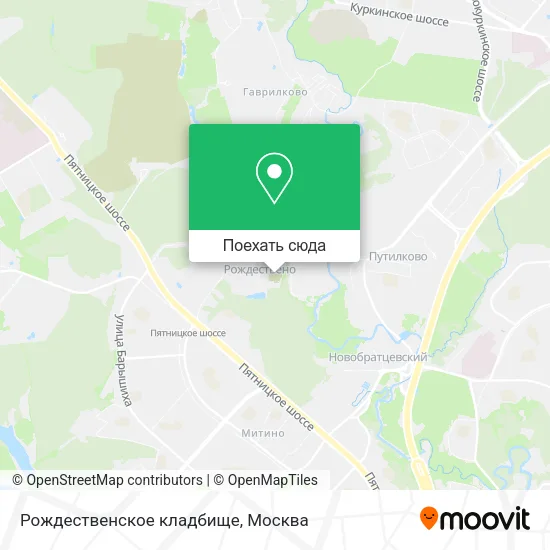 Карта Рождественское кладбище