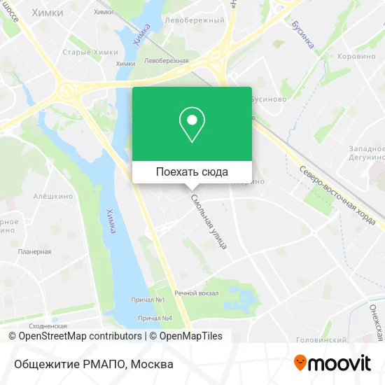 Карта Общежитие РМАПО