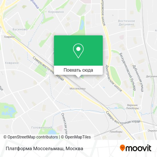 Карта Платформа Моссельмаш
