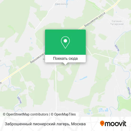 Карта Заброшенный пионерский лагерь