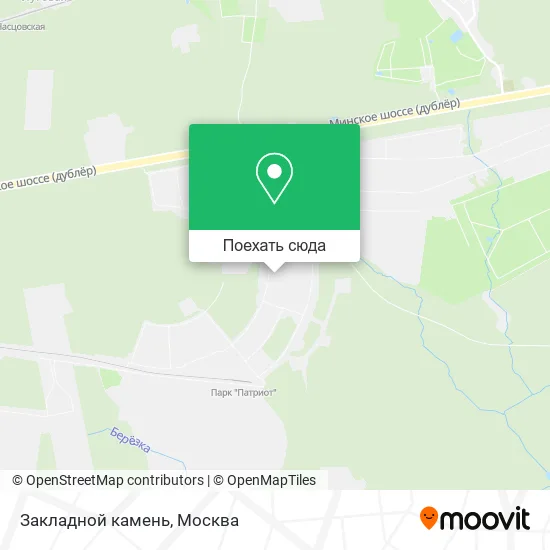 Карта Закладной камень