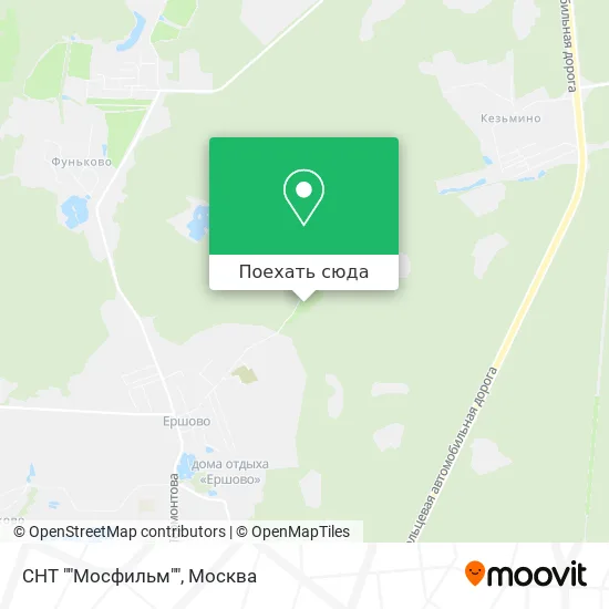 Карта СНТ ""Мосфильм""