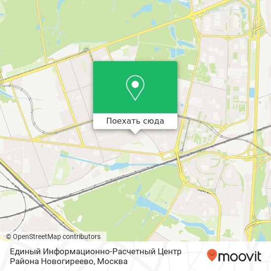 Карта Единый Информационно-Расчетный Центр Района Новогиреево