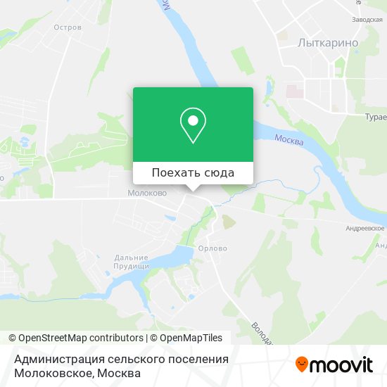 Карта Администрация сельского поселения Молоковское
