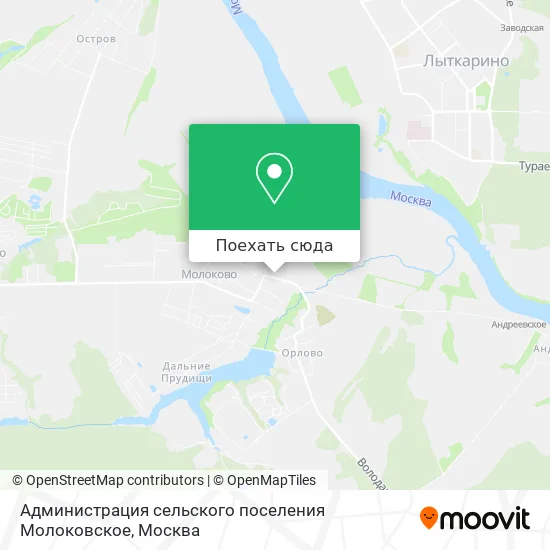 Карта Администрация сельского поселения Молоковское