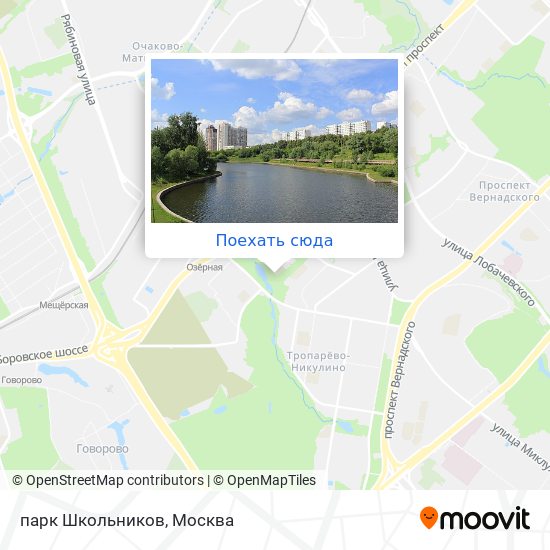 Карта парк Школьников