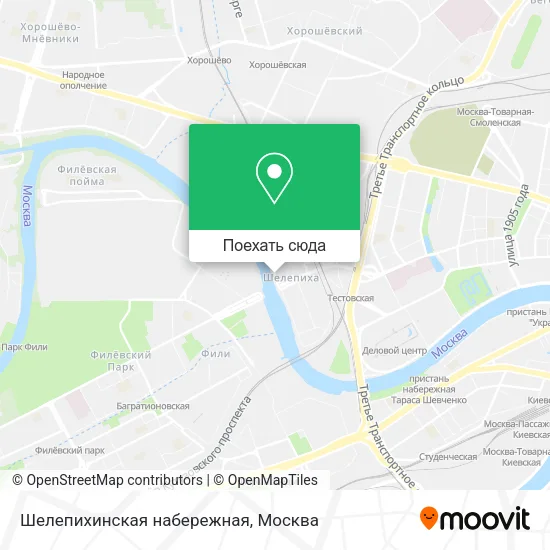 Карта Шелепихинская набережная