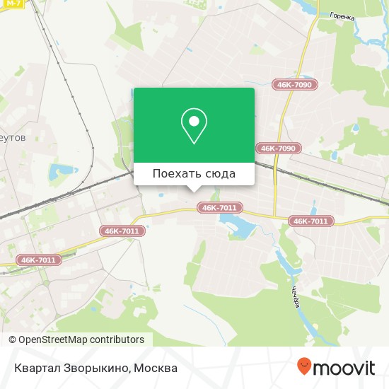 Карта Квартал Зворыкино