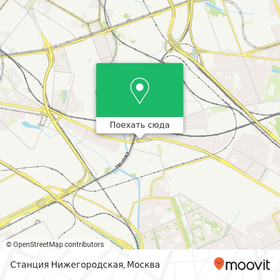 Карта Станция Нижегородская