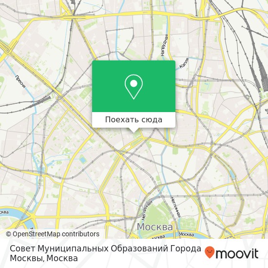 Карта Совет Муниципальных Образований Города Москвы