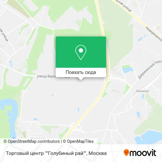 Карта Торговый центр ""Голубиный рай""