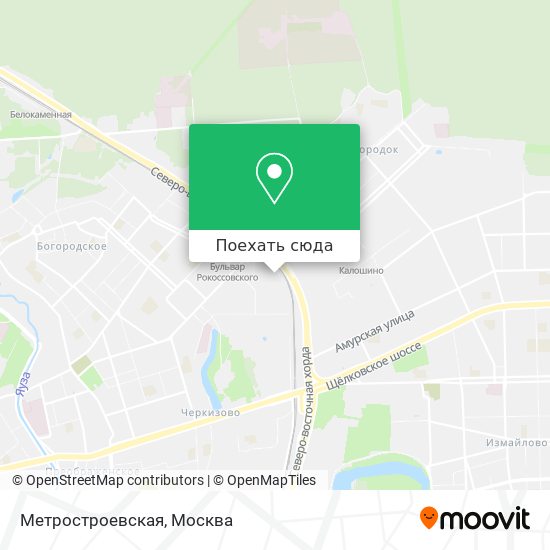 Карта Метростроевская