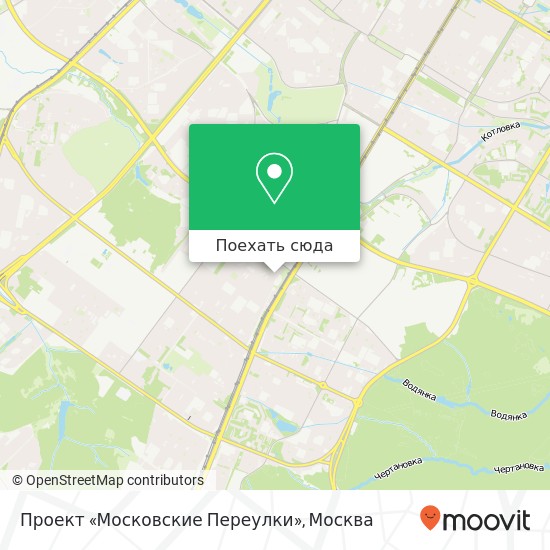 Карта Проект «Московские Переулки»