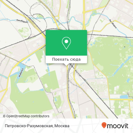 Карта Петровско-Разумовская