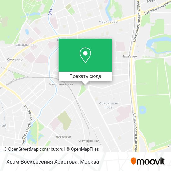 Карта Храм Воскресения Христова
