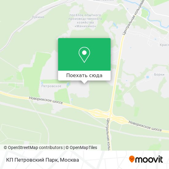 Карта КП Петровский Парк