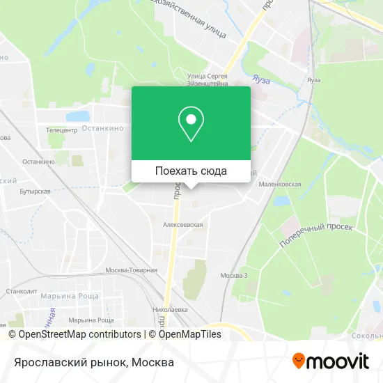 Карта Ярославский рынок