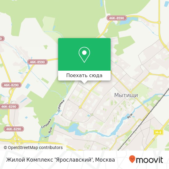 Карта Жилой Комплекс "Ярославский"