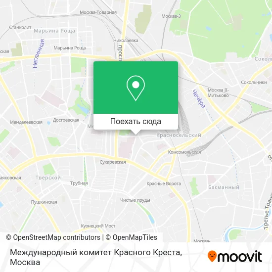Карта Международный комитет Красного Креста