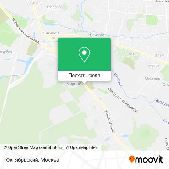 Карта Октябрьский