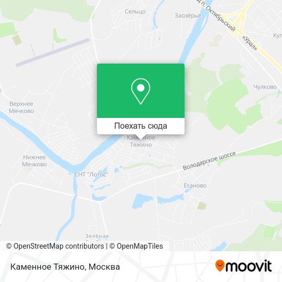 Карта Каменное Тяжино