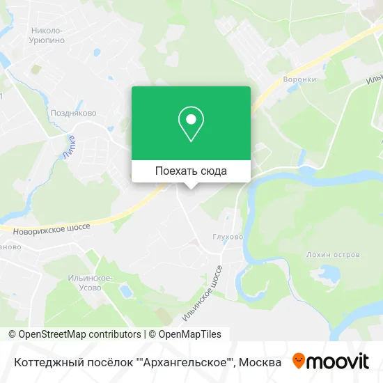 Карта Коттеджный посёлок ""Архангельское""