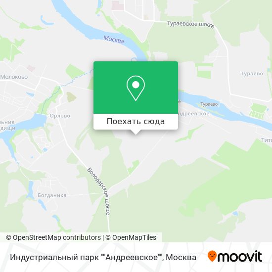 Карта Индустриальный парк ""Андреевское""