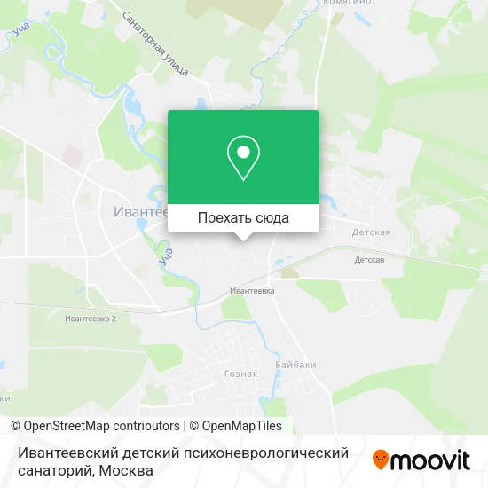 Карта Ивантеевский детский психоневрологический санаторий