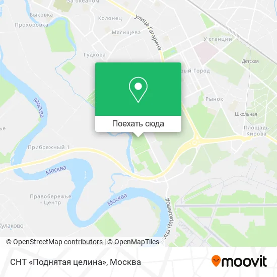 Карта СНТ «Поднятая целина»