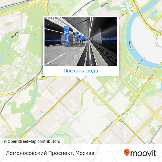 Карта Ломоносовский Проспект