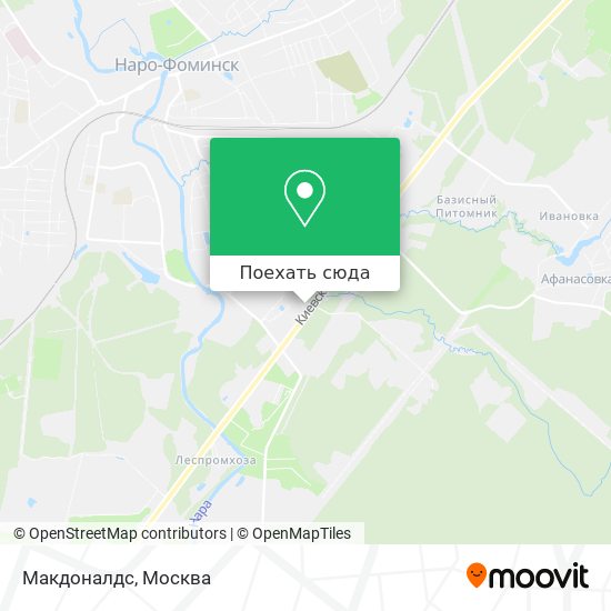 Карта Макдоналдс