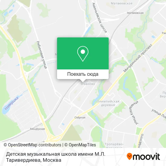 Карта Детская музыкальная школа имени М.Л. Таривердиева