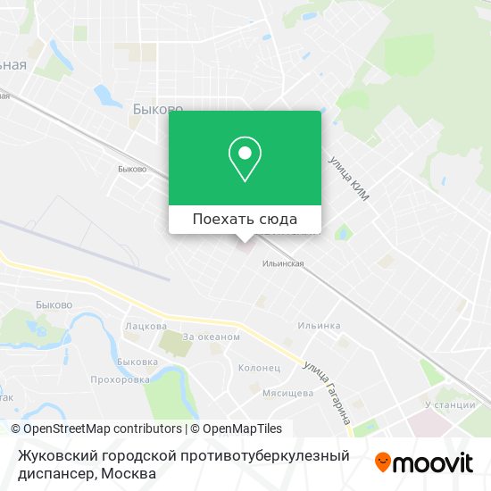 Карта Жуковский городской противотуберкулезный диспансер