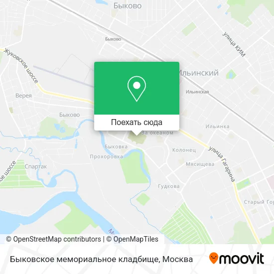 Карта Быковское мемориальное кладбище