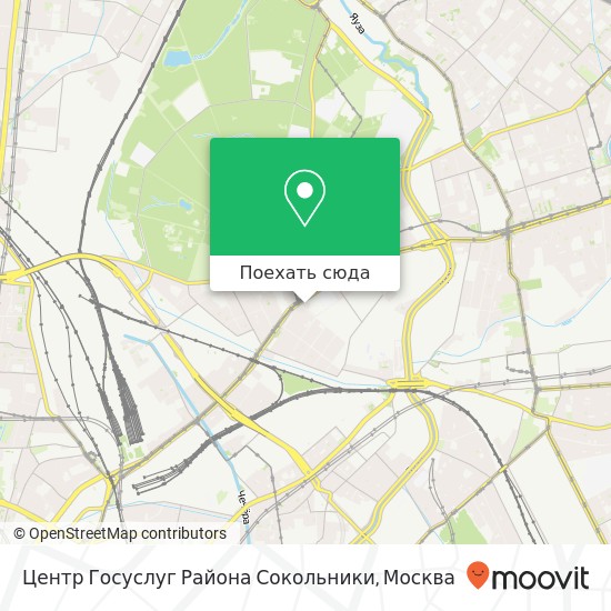 Карта Центр Госуслуг Района Сокольники